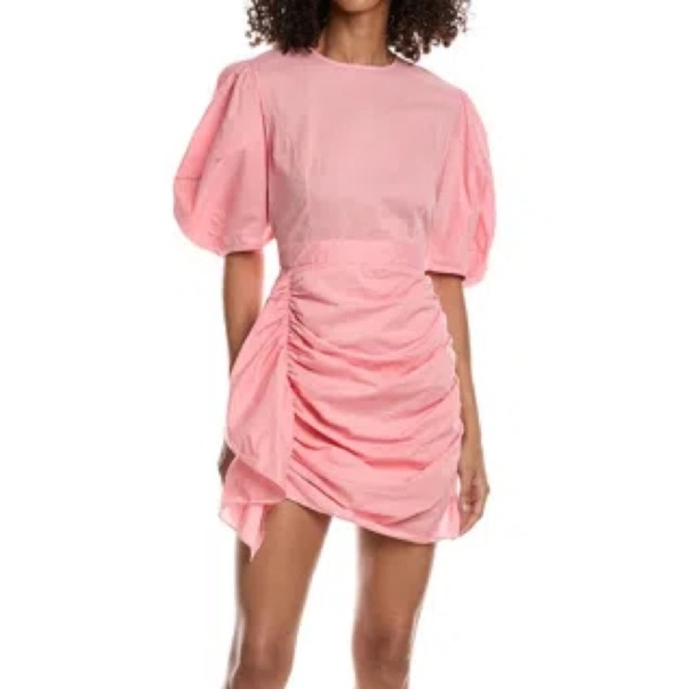 $425 NWT RHODE “Pia” Mini Cotton Dress in Candy Pink Sz Medium